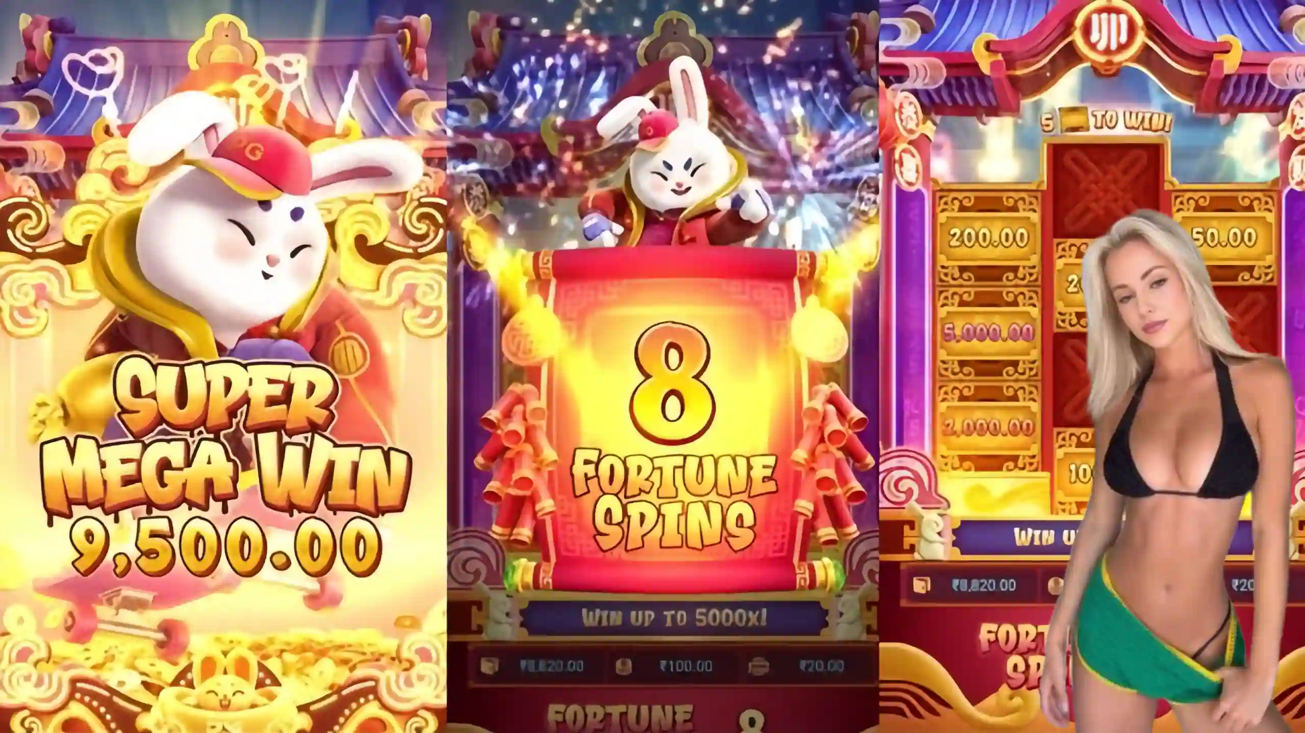 Wild Expansivo Fortune Rabbit 889a - Coelho Dourado que Expande